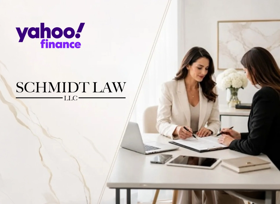 Yahoo Finance article on Schmidt Law expanding brand deal contract support